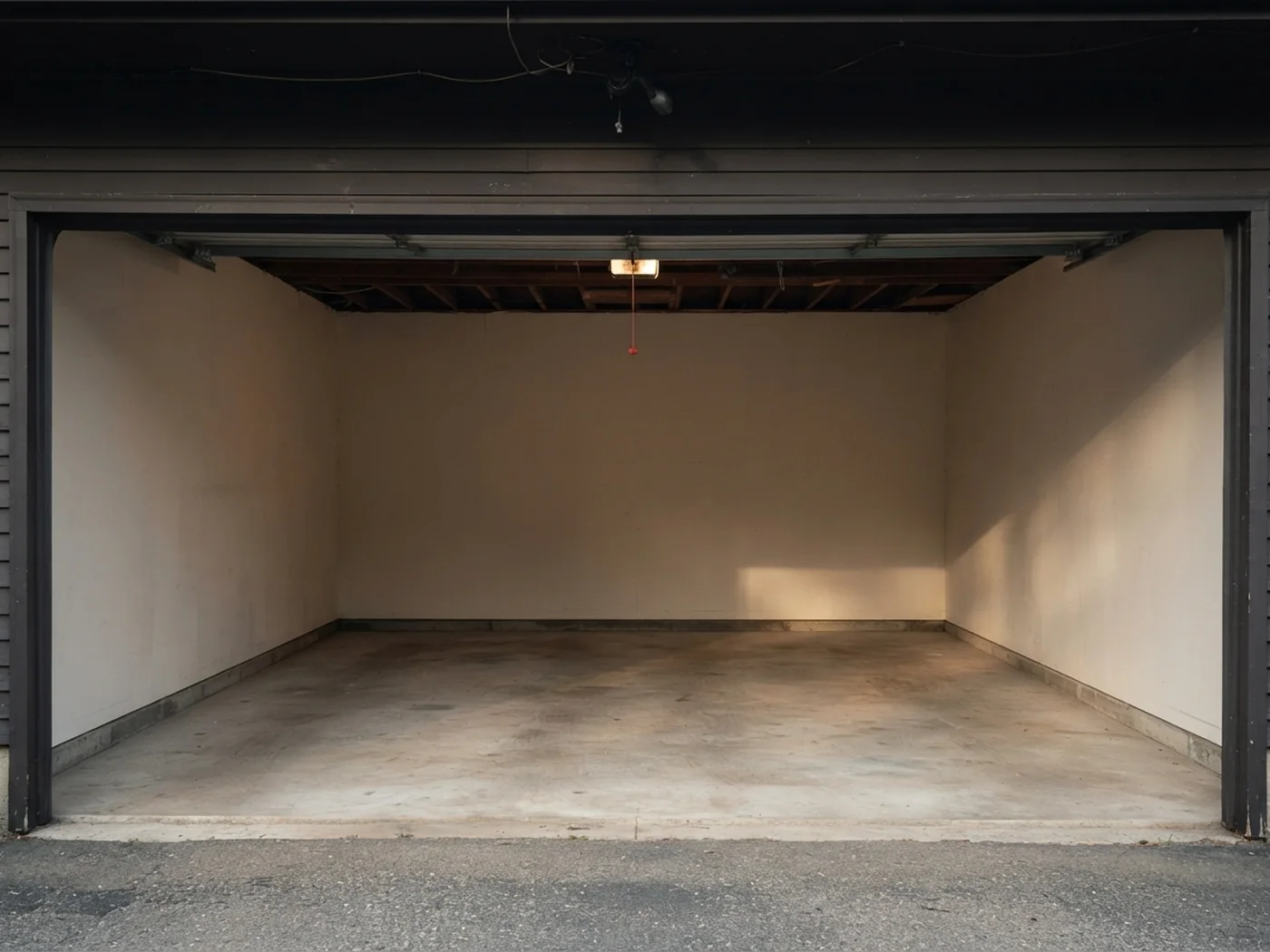 The same Cranston garage swept clear and organized after the junk removal crew finished